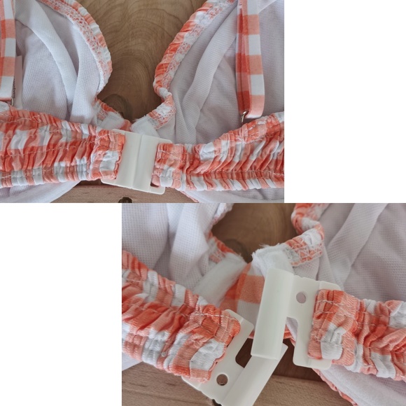 MISSGUIDED set:Crinkle boomerang underwire bikini top & bottoms - NWT (Size 8) - Picture 14 of 16